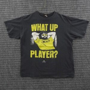 Vintage Caesars The Hangover T-Shirt Mens XL Black What Up Player Graphic